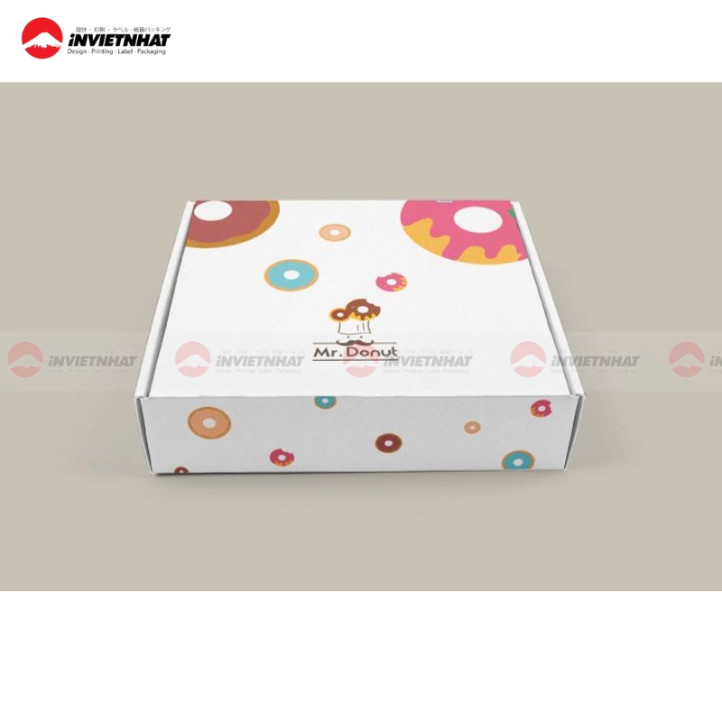 hộp giấy đựng donut độc đáo