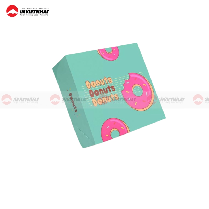 hộp giấy đựng donut quà tặng