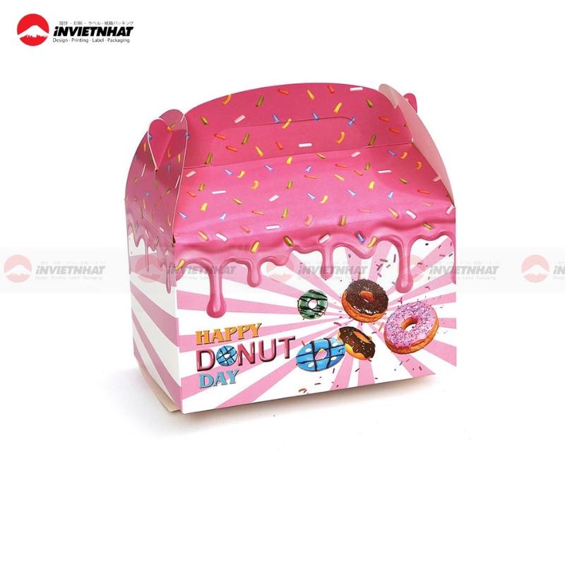 hộp giấy đựng donut tiện lợi
