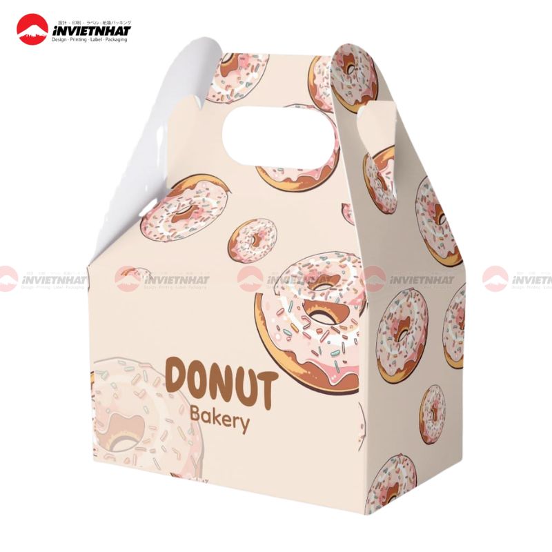 25+ Mẫu hộp giấy đựng donut ĐẸP, gọn gàng, tiện lợi 5 hộp giấy đựng donut