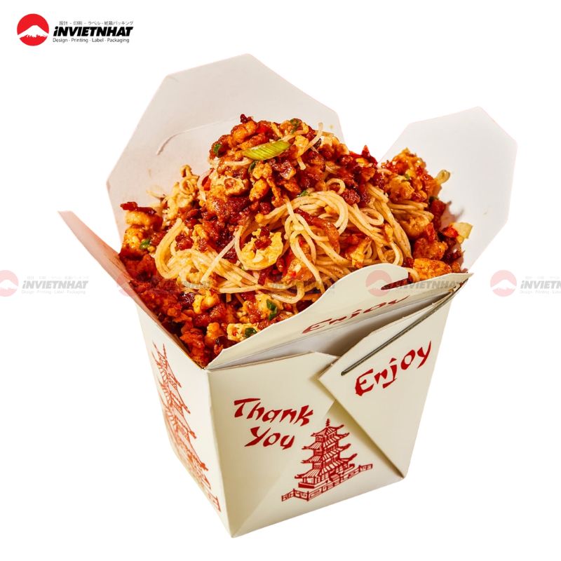 25+ Mẫu hộp giấy đựng mì TIỆN LỢI, giữ nhiệt, dễ vận chuyển 8 hộp giấy đựng mì 5