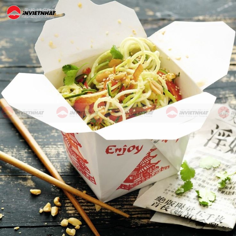 hộp giấy đựng mì in logo