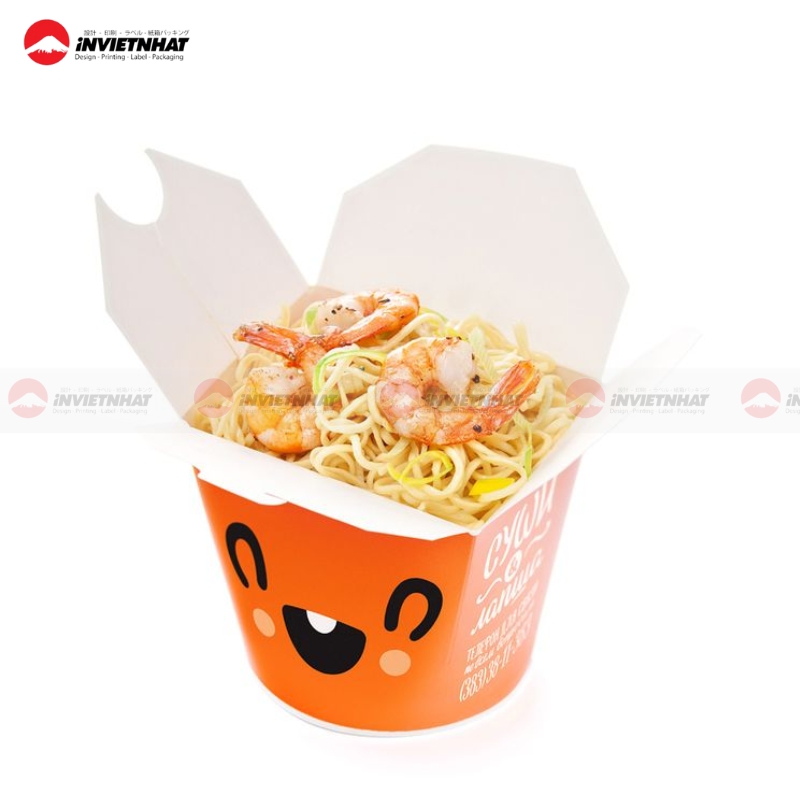 hộp giấy đựng mì thiết kế đẹp