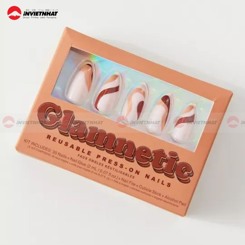 hộp giấy đựng nail box cam