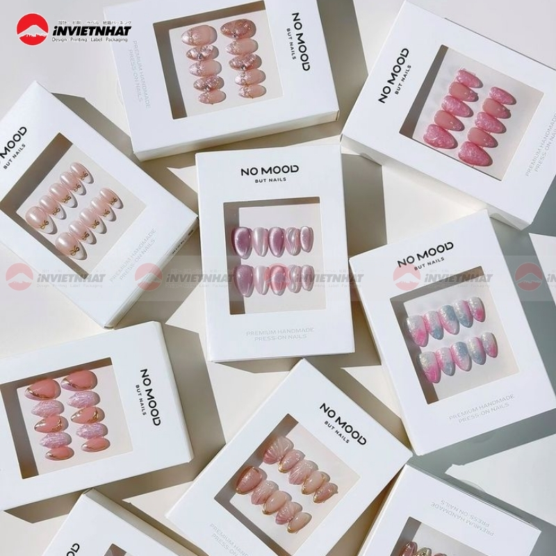 hộp giấy đựng nail box nhỏ