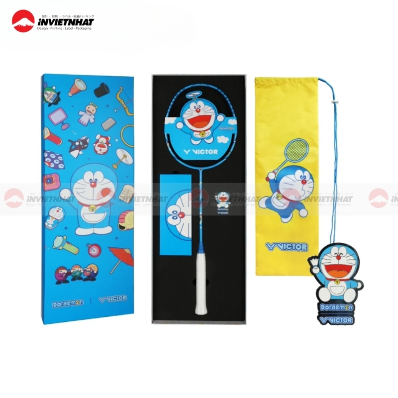 13+ Mẫu hộp giấy carton đựng vợt cầu lông tiện dụng, BỀN ĐẸP 22 hộp giấy đựng vợt cầu lông phiên bản kết hợp Doraemon