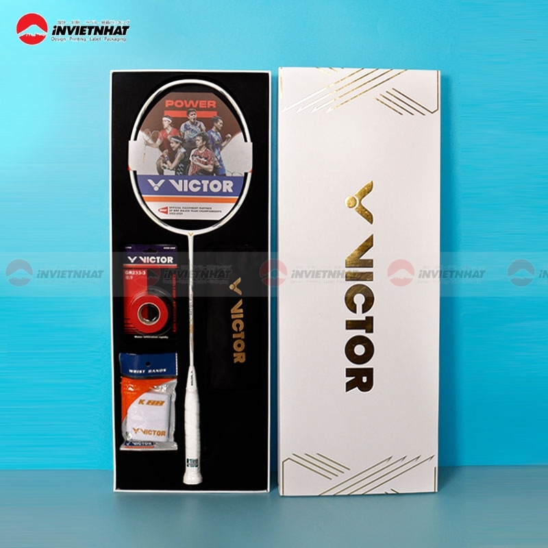 hộp giấy đựng vợt cầu lông sang trọng
