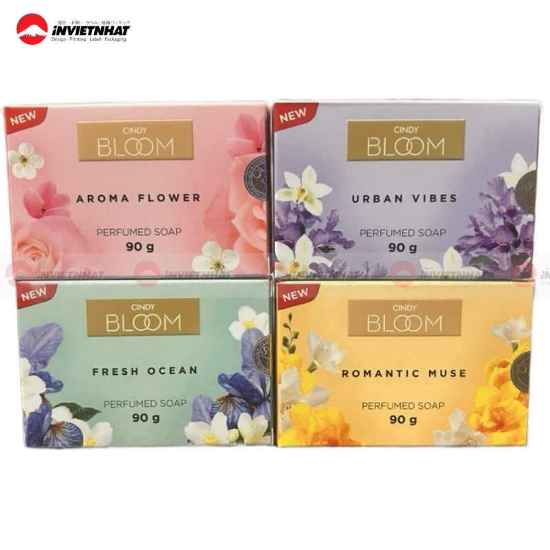 hộp giấy đựng xà phòng hương nước hoa