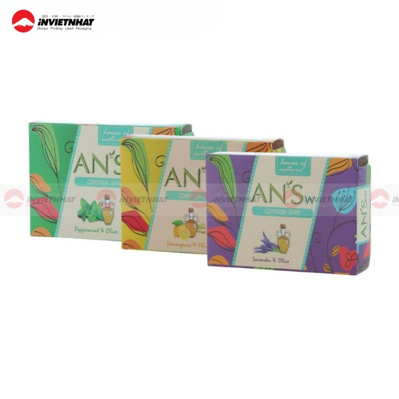 hộp giấy đựng xà phòng tinh dầu