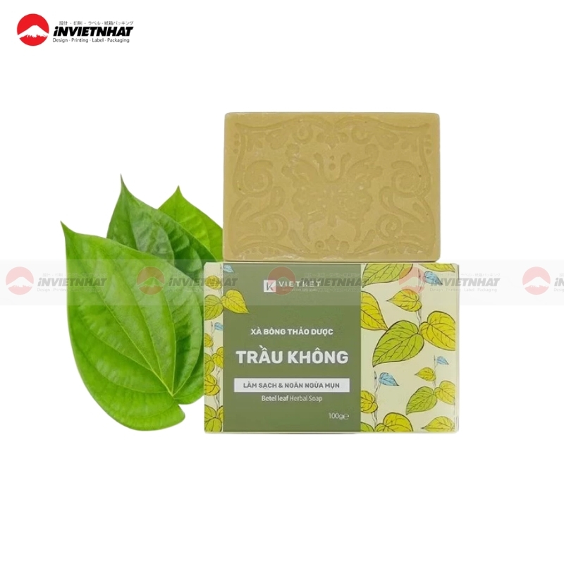 hộp giấy đựng xà phòng trầu không