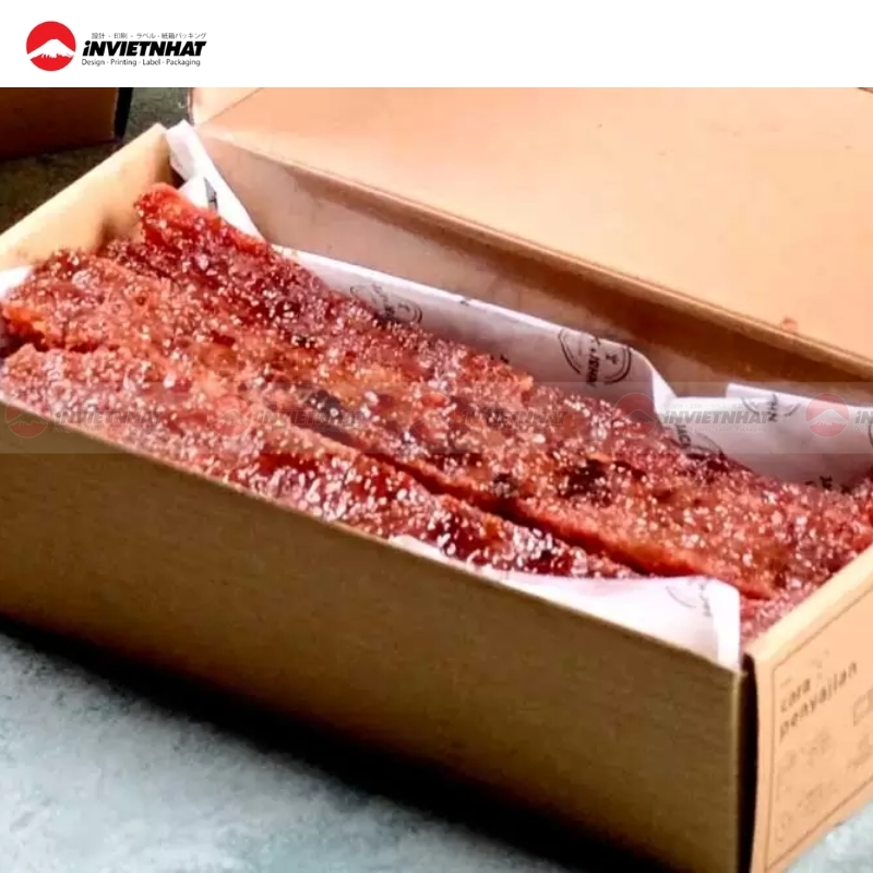 hộp giấy kraft đựng heo quay