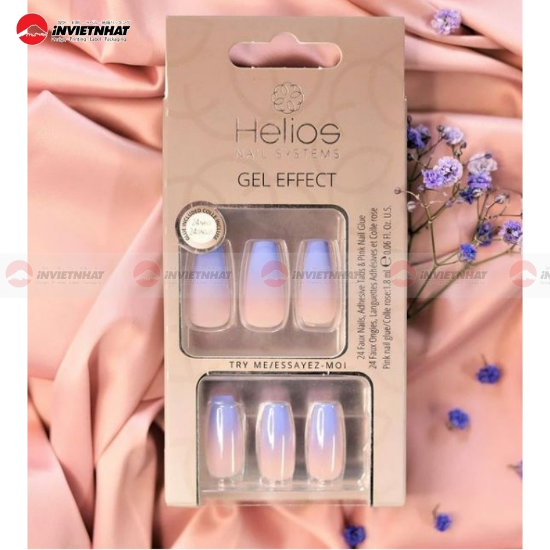 hộp giấy kraft đựng nail box