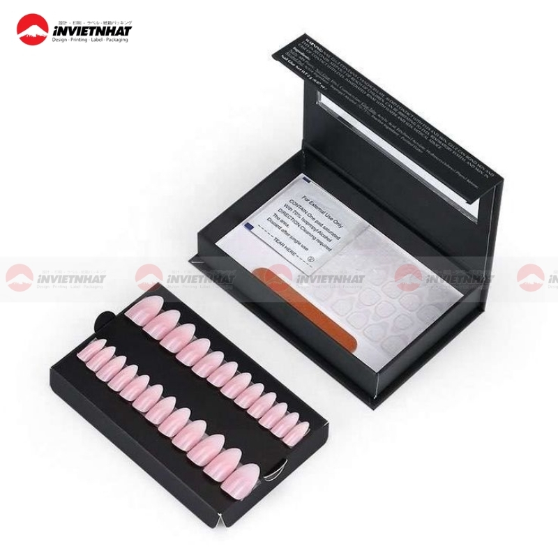 hộp giấy nam châm đựng nail box
