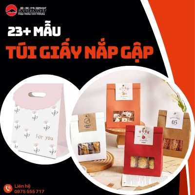 thumb túi giấy nắp gập