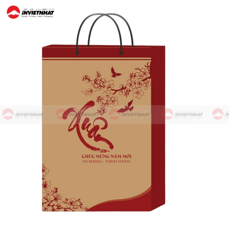 túi giấy chúc mừng năm mới độc đáo