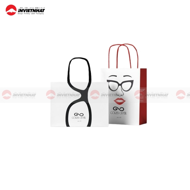 25+ Mẫu túi giấy mắt kính ĐẸP & Chuyên nghiệp 2025 18 túi giấy mắt kính cao cấp