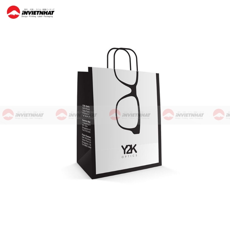túi giấy mắt kính thời trang