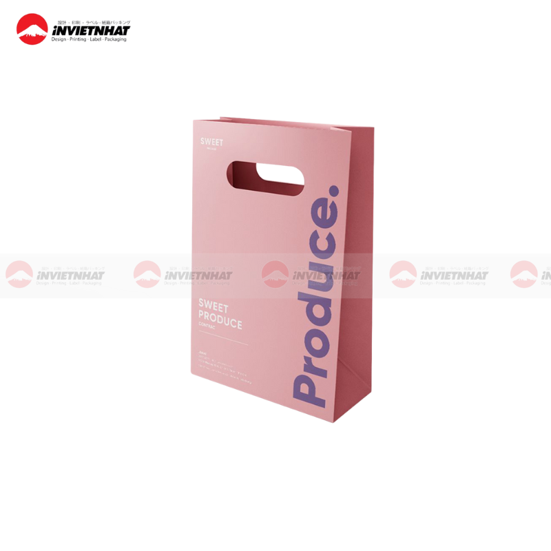 túi giấy màu hồng hột xoài túi giấy màu hồng hột xoài