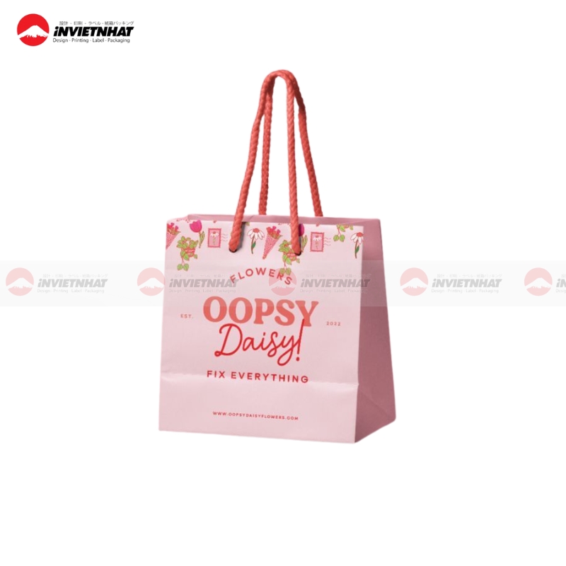 túi giấy màu hồng thiết kế túi giấy màu hồng thiết kế