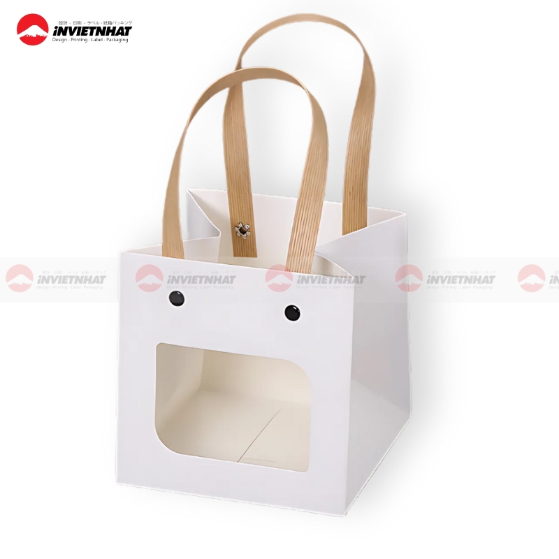 21+ Mẫu túi giấy vuông vắn, cân đối TIỆN DỤNG 2025 33 túi giấy vuông có mặt kính