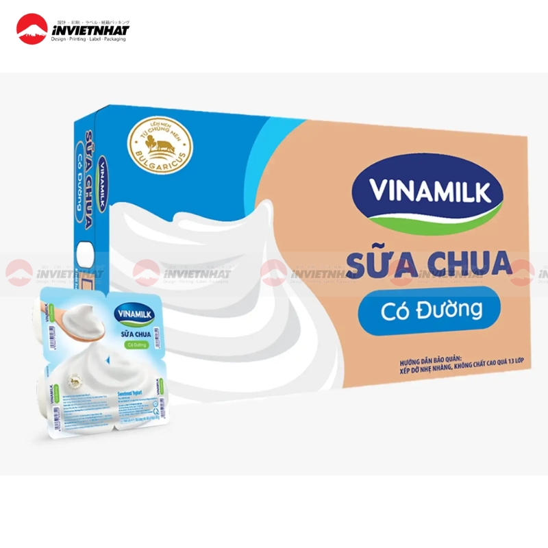 25+ Mẫu hộp giấy đựng sữa chua ĐẸP, chất liệu an toàn 36 Hộp giấy đựng sữa chua cao cấp