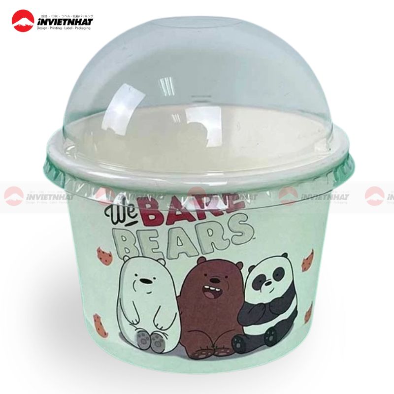 Hop giay dung sua chua dang ly