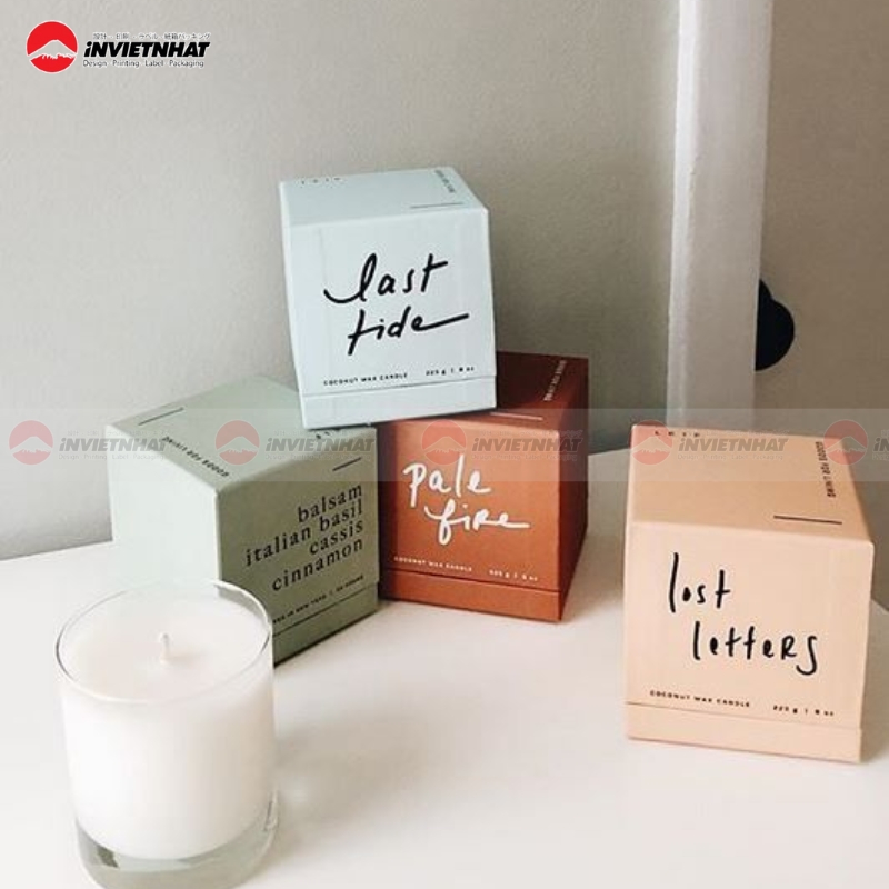 Hộp giấy nến thơm handmade