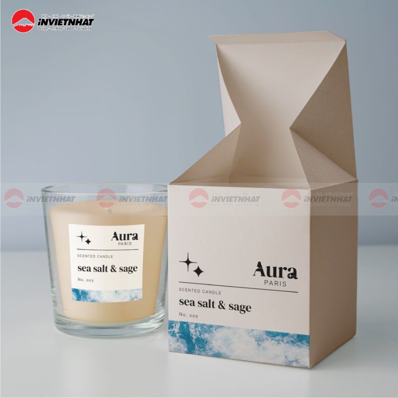 Hộp giấy nến thơm in ấn