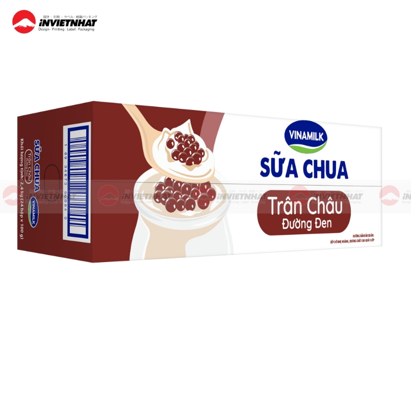 25+ Mẫu hộp giấy đựng sữa chua ĐẸP, chất liệu an toàn 42 Hộp giấy sữa chua mang đi