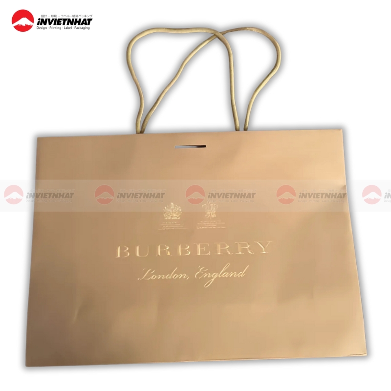 Tui giay Burberry in logo