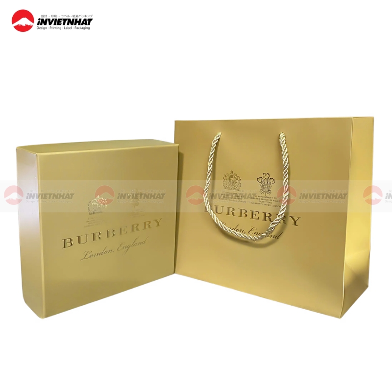 Tui giay Burberry in sac net
