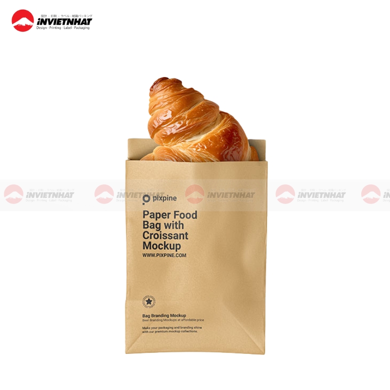 35+ Mẫu in túi giấy đựng bánh mì GIÁ RẺ thiết kế đẹp tại TPHCM 32 Tui giay dung banh mi Hamburger 2