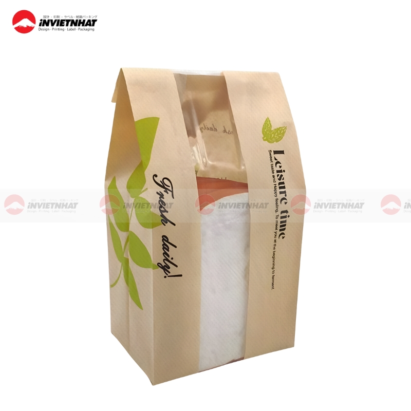 35+ Mẫu in túi giấy đựng bánh mì GIÁ RẺ thiết kế đẹp tại TPHCM 28 Tui giay dung banh mi hoa cuc