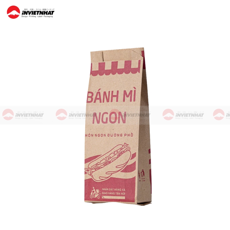 35+ Mẫu in túi giấy đựng bánh mì GIÁ RẺ thiết kế đẹp tại TPHCM 43 Tui giay dung banh mi ngon