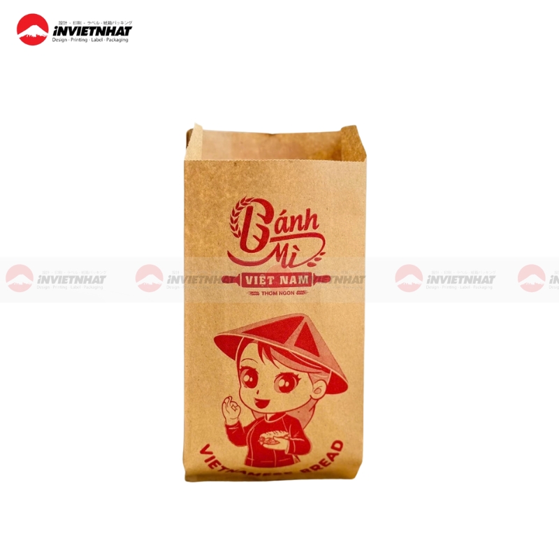 35+ Mẫu in túi giấy đựng bánh mì GIÁ RẺ thiết kế đẹp tại TPHCM 34 Tui giay dung banh mi truyen thong