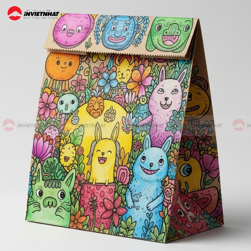 Túi giấy hoa văn họa tiết đẹp