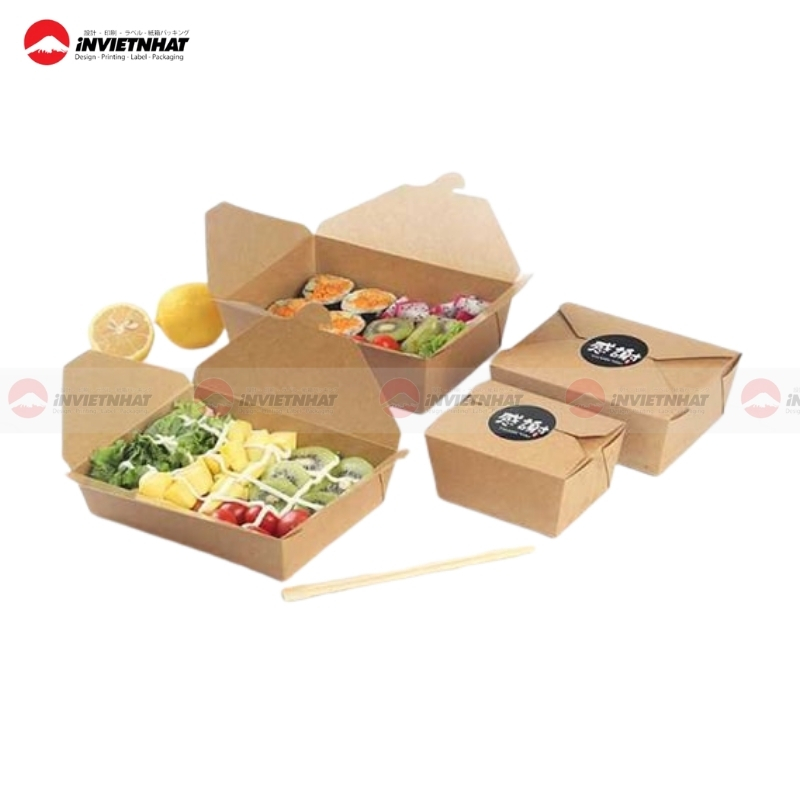 15+ Mẫu hộp giấy đựng xôi TIỆN DỤNG, giá rẻ 31 bao bì xôi giấy