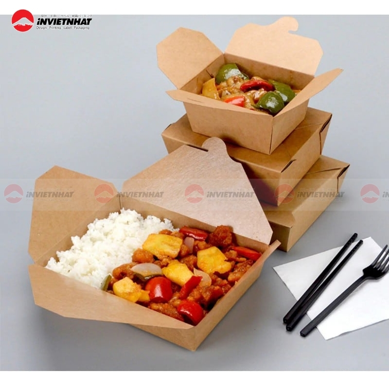 15+ Mẫu hộp giấy đựng xôi TIỆN DỤNG, giá rẻ 30 hộp đựng xôi gia đình