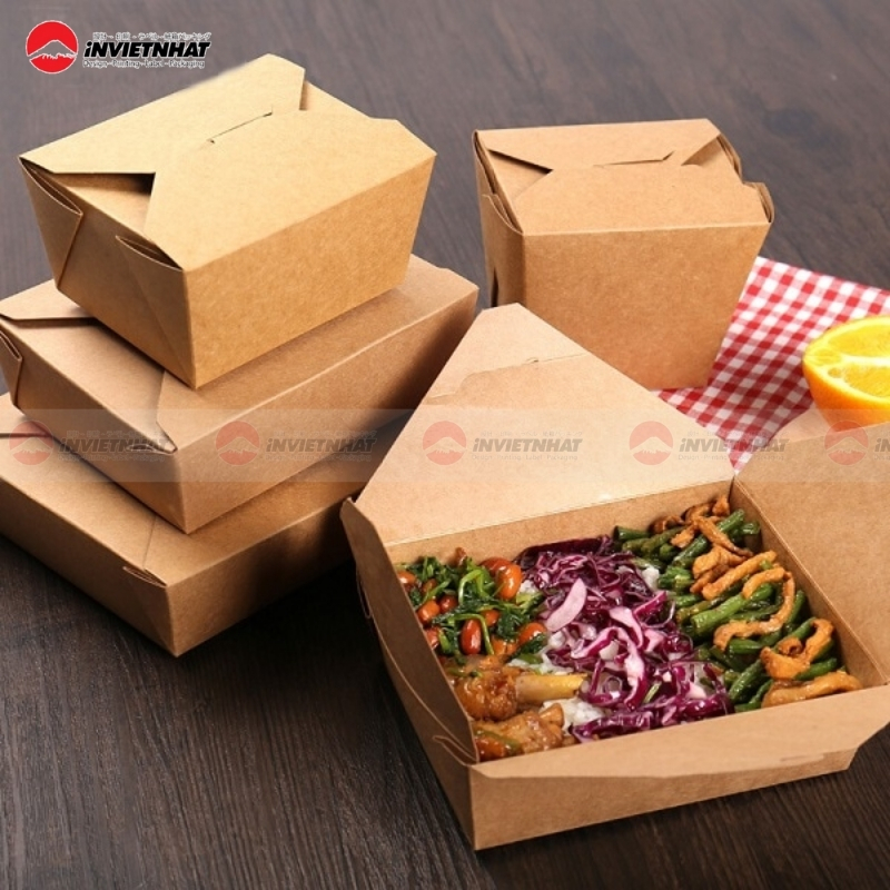 15+ Mẫu hộp giấy đựng xôi TIỆN DỤNG, giá rẻ 28 hộp đựng xôi tiện lợi