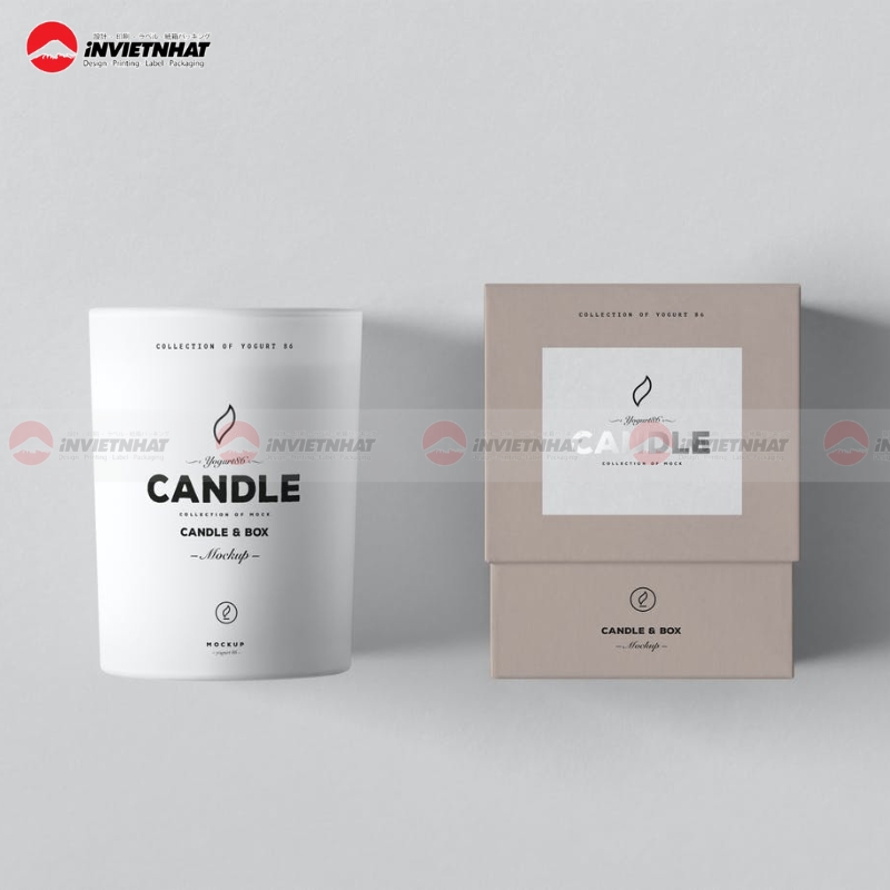 hộp giấy đựng nến thơm bảo vệ