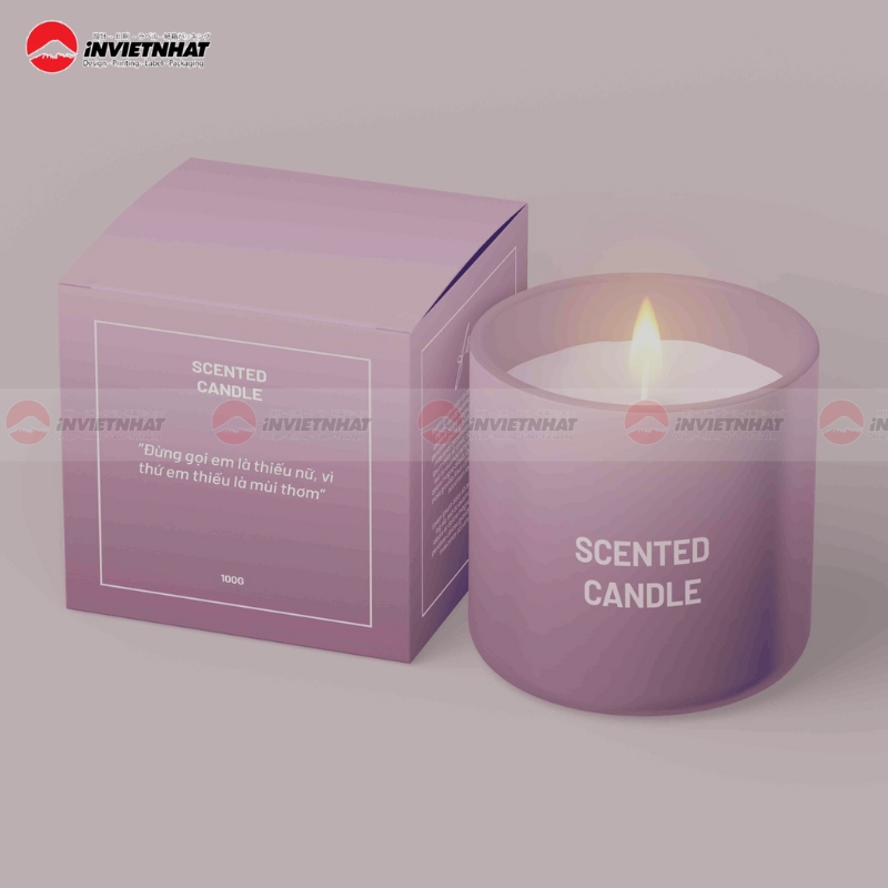 hộp giấy đựng nến thơm sang trọng