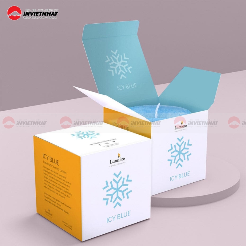hộp giấy đựng nến thơm tròn