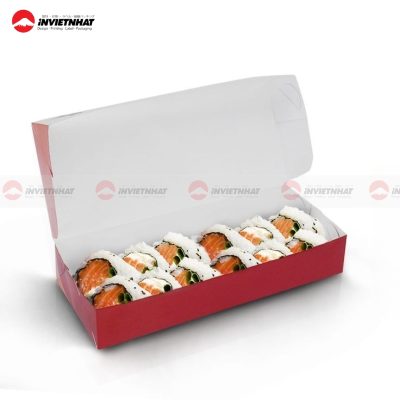 hộp giấy đựng sushi an toàn thực phẩm