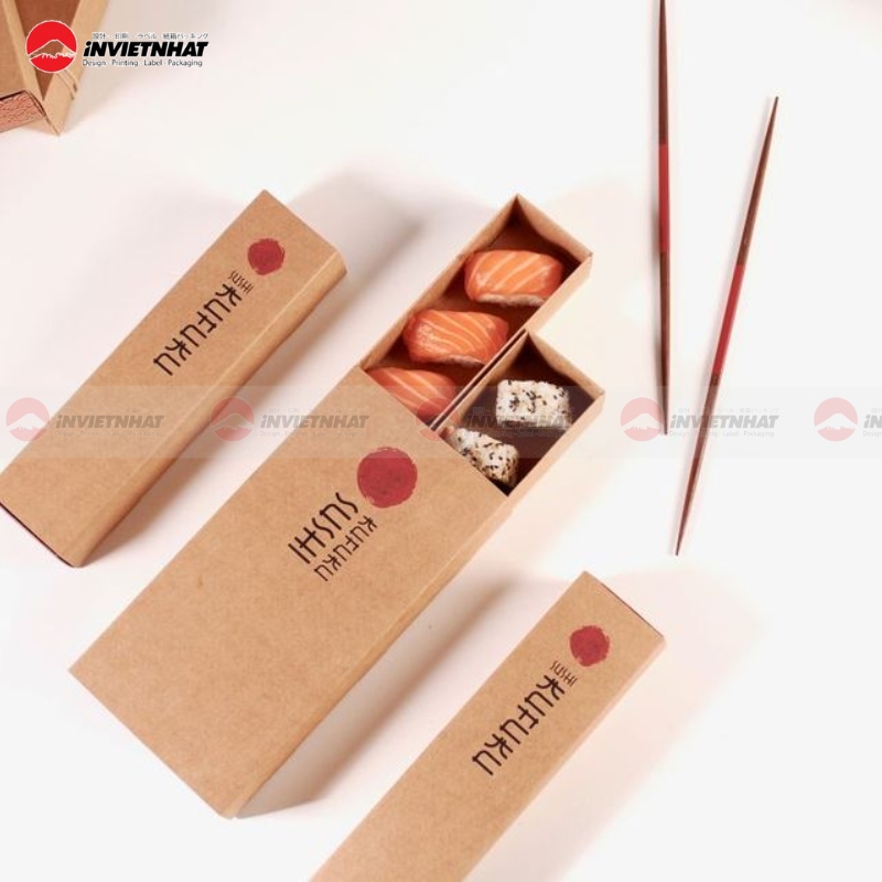 hộp giấy đựng sushi chất lượng