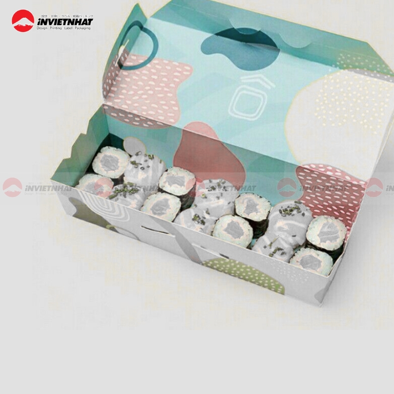 hộp giấy đựng sushi chuyên dụng