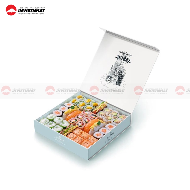 hộp giấy đựng sushi đẹp