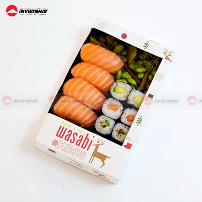 13+ Mẫu hộp giấy đựng sushi an toàn VỆ SINH, thiết kế đẹp 30 hộp giấy đựng sushi thân thiện môi trường