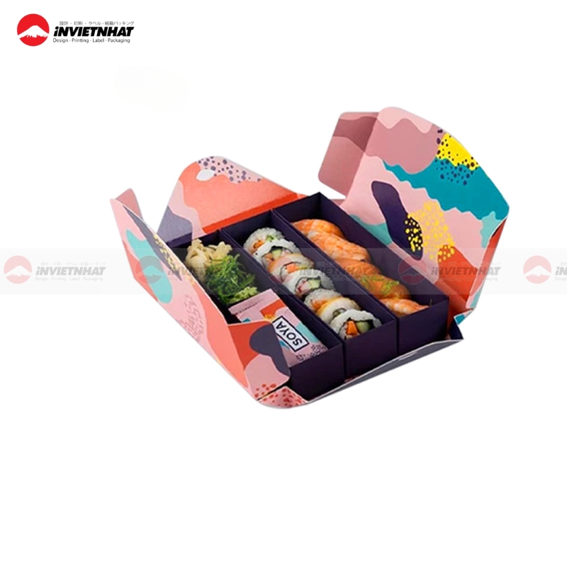 13+ Mẫu hộp giấy đựng sushi an toàn VỆ SINH, thiết kế đẹp 29 hộp giấy đựng sushi thiết kế riêng