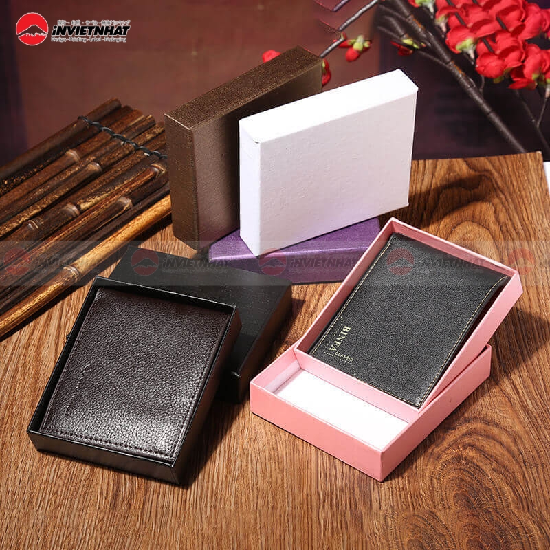 hộp giấy đựng ví thiết kế riêng