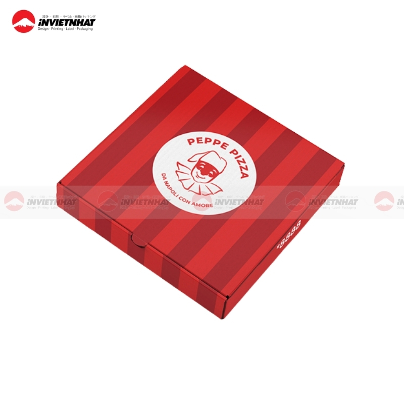 hop giay mau do dung pizza